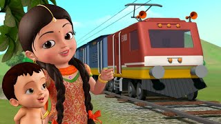 Chuk Chuk Rail Gadi  Train Song  Hindi Rhymes for Children  Infobells [upl. by Domeniga]