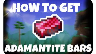 How to get adamantite bars  Terraria Tutorial [upl. by Naej]