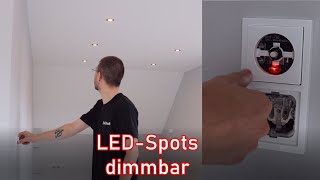 Dimmbare LEDSpots Montage unter realen Bedingungen ElektroM [upl. by Kristie]