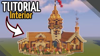 Minecraft How to Make an Interior in Town Hall Tutorial [upl. by Irwin]