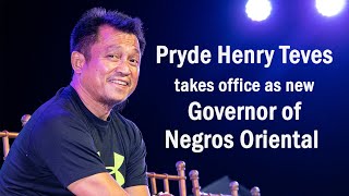 Pryde Henry Teves  New Governor of Negros Oriental takes Office [upl. by Turnbull]