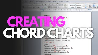 How To Create A Professional ChordOverLyrics Chart From Scratch [upl. by Llerref]