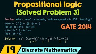 Propositional Logic Solved Problem 3 [upl. by Seymour]