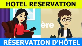 Réservation dhôtel dialogue et conversation  Book hotel conversation in French  French with Tama [upl. by Eneleahs]