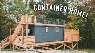 Stunning 20ft Shipping Container Home  Tiny House Airbnb [upl. by Sirovaj]