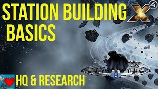 X4 Foundations Station Building Guide  Headquarters amp Research [upl. by Cutler]