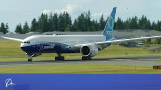 Boeing 777X First Taxi Test [upl. by Winters]