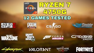 Ryzen 7 PRO 4750G Vega 8  12 Games Tested in 2021  NO Dedicated GPU [upl. by Dailey]