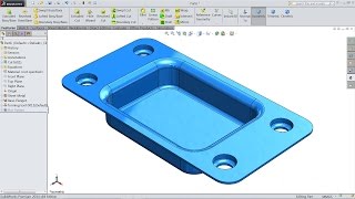 Solidworks Sheet Metal tutorial forming tool [upl. by Lenroc]