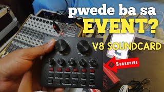 How to Set up V8 SOUNDCARD on mixer [upl. by Oiramed]