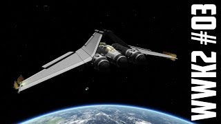 World War K 2 03 SSTO Heavy Fighter  Kerbal Space Program with Mods [upl. by Ridley695]