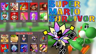 Super Mario Survivor  Heroes vs Villains Who will win [upl. by Selinda]