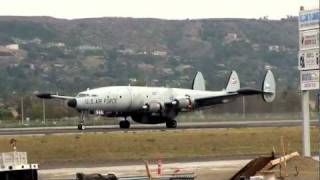 HD Lockheed EC121 Super Constellation Departing Camarillo 11412 [upl. by Cally]