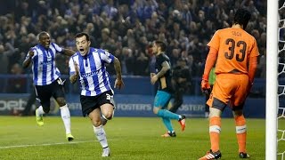 GOAL HIGHLIGHTS Sheffield Wednesday 3 Arsenal 0  Capital One Cup [upl. by Zarah]