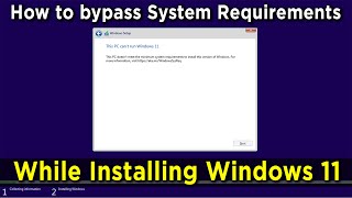 Solved This PC cant run Windows 11  Bypass TPM and Secure Boot during Windows 11 installation [upl. by Iams]