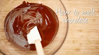 How to melt chocolate [upl. by Eidson]