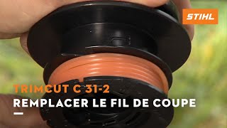 Remplacer le fil de coupe  TrimCut 312  Coupebordures STIHL [upl. by Yltnerb]