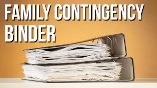 Family Contingency Binder  Grab amp Go Documents [upl. by Rfinnej]