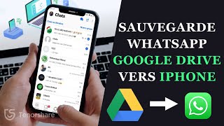 Restaurer sauvegarde WhatsApp Google Drive sur iPhone [upl. by Tess533]