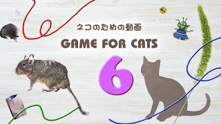 【猫用動画MIX６】ひも・ねずみなど30分 GAME FOR CATS 6 [upl. by Romilda212]