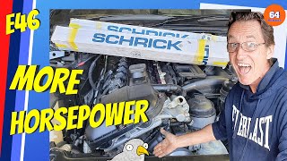 E46 BMW PROJECT  CAMSHAFT UPGRADE INSTALLING SCHRICK CAMSHAFTS ON MY E46 325CI [upl. by Adnawyek]