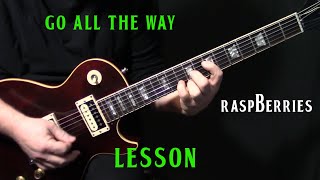 how to play quotGo All the Wayquot on guitar by The Raspberries  electric guitar tutorial  LESSON [upl. by Chico621]