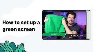 How To Set Up A Green Screen  Streamlabs Desktop [upl. by Ainedrag]