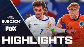 Netherlands vs France Highlights  UEFA Euro 2024 [upl. by Billat]