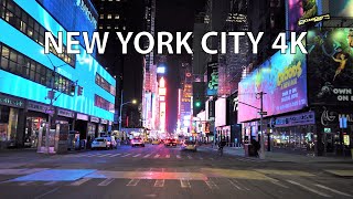 New York City 4K  Night Drive [upl. by Anital]