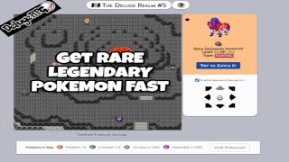 HOW TO CATCH LEGENDARY POKEMON FAST IN DELUGE RPGBEST METHOD IN 2020 [upl. by Winograd731]