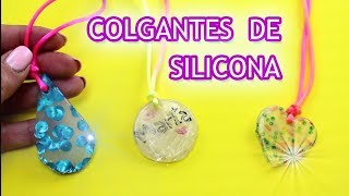 COLGANTES DE SILICONA FÁCILES  Manualidades para niños [upl. by Irrok]