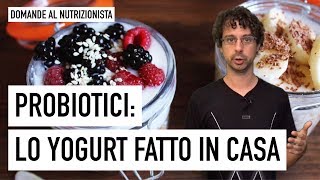 Probiotici lo yogurt fatto in casa [upl. by Nnylrats]