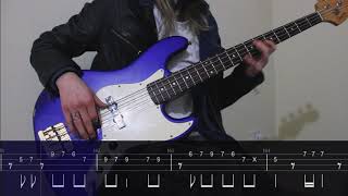 Iron Maiden  Powerslave Bass cover with Tab [upl. by Enegue799]