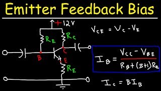 Emitter Feedback Bias Circuit [upl. by Shelburne30]