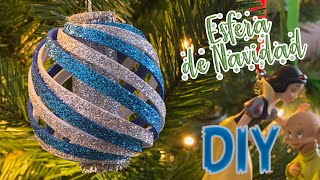 🎄DIY  ESFERA DE NAVIDAD FÁCIL con GOMA EVAFOAMY [upl. by Tingey]