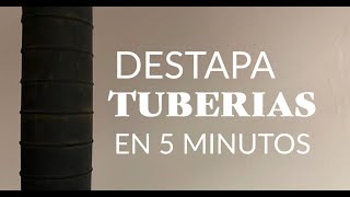 Como destapar tuberías en 5 minutos y sin químicos [upl. by Leafar834]