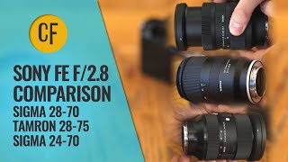 Sigma 2870 vs Tamron 2875 vs Sigma 2470 FEmount f28 zoom lens comparison [upl. by Judd226]