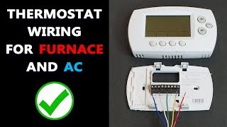 Basic Thermostat Wiring  How to Wire HVAC Thermostat [upl. by Adraynek]