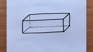 How to Draw Rectangular Prism [upl. by Heaps]