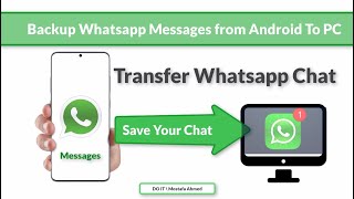 How To Transfer amp Backup WhatsApp Messages from Android To PC [upl. by Adar903]