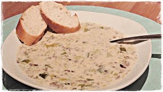 cremig herzhafte KÄSELAUCHSUPPE mit Hackfleisch  Partysuppe [upl. by Nennarb]