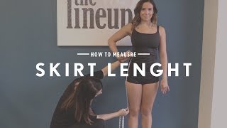 How to Measure Skirt Length [upl. by Kcirdorb]