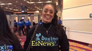 Wilder wife teli reaction to Floyd return [upl. by Odranreb]