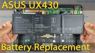 Asus ZenBook UX430 Battery Replacement [upl. by Bander]