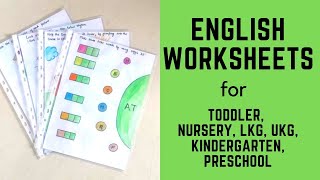 Daily Practice English Worksheets for Toddler Nursery LKG UKG Kindergarten Preschool  1 [upl. by Botsford404]