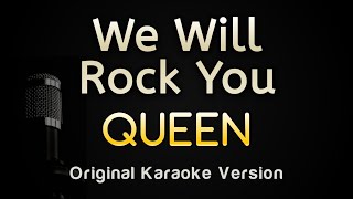 We Will Rock You  Queen Karaoke Songs With Lyrics [upl. by Racklin190]