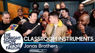 Jimmy Fallon Jonas Brothers amp The Roots Sing quotSuckerquot Classroom Instruments [upl. by Hungarian]