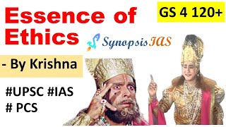 GS 4 Essence of Ethics  Ethics and Human Interface UPSC [upl. by Tiram]