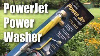 The Original POWER JET Power Washer Spray Hose Nozzle Review [upl. by Asenav960]