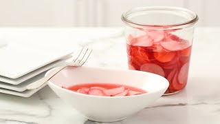 Quick Pickled Radishes Martha Stewart [upl. by Ailb527]